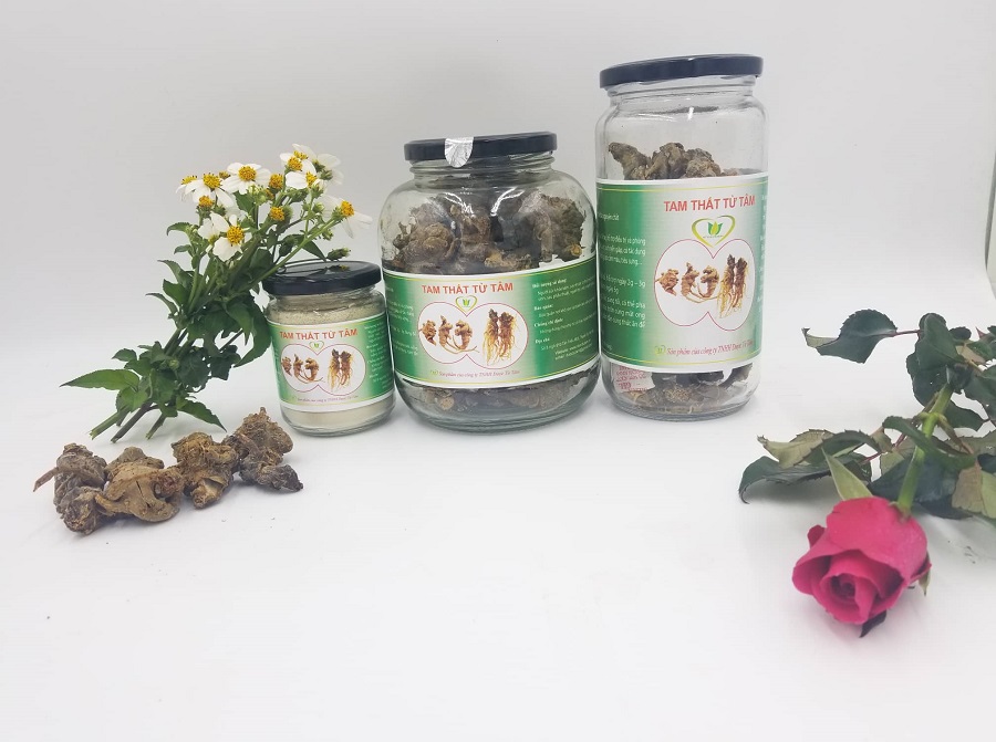 củ tam thất khô